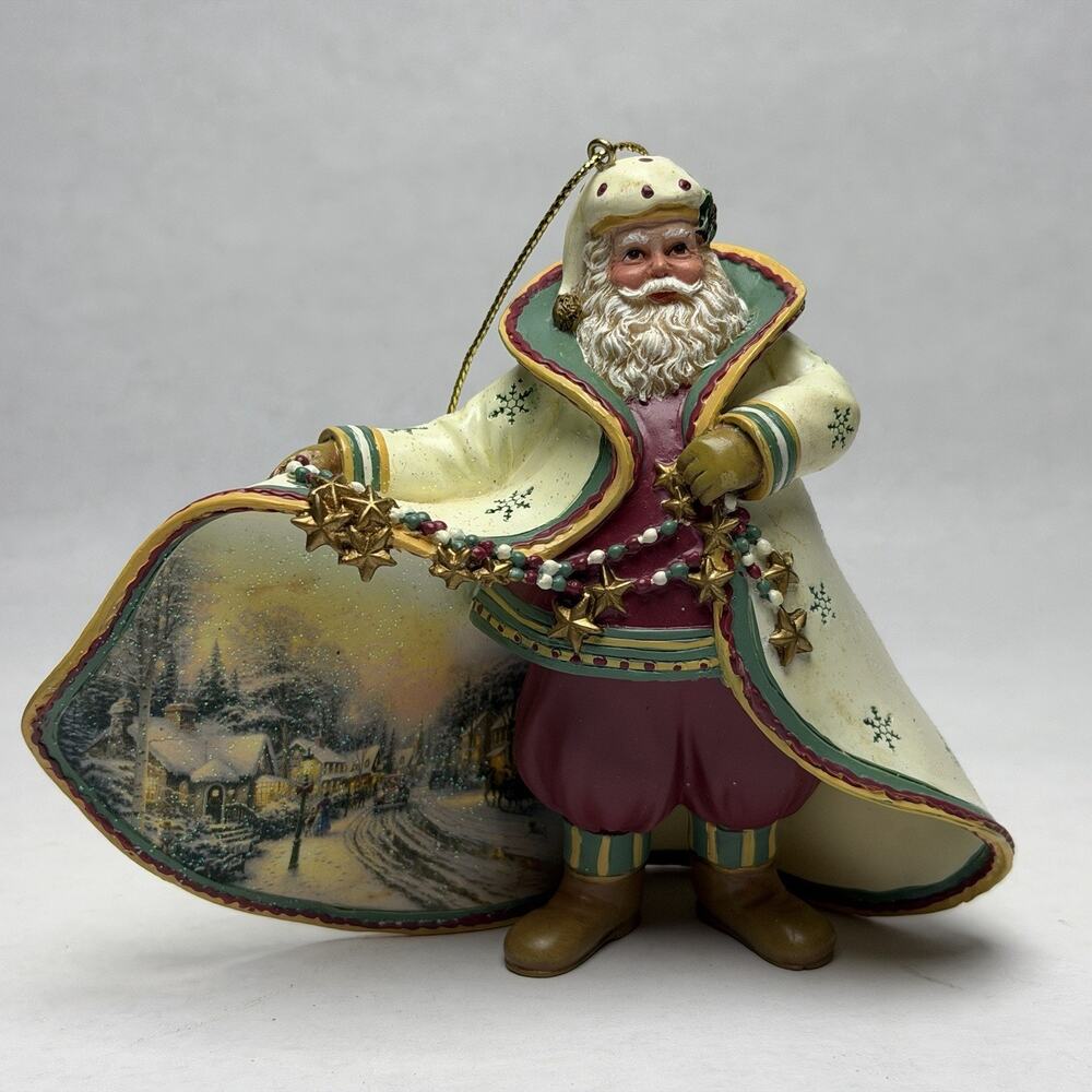 Thomas Kinkade Old World Santa Ornaments Ashton Drake Christmas Lot of 10 Set 1 - Picture 4 of 14